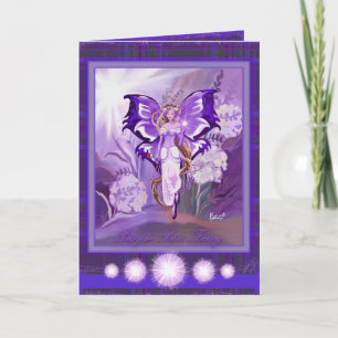Purple Sun Fairy blank card
