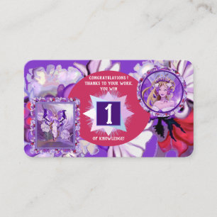 Purple sun Fairy Business Card