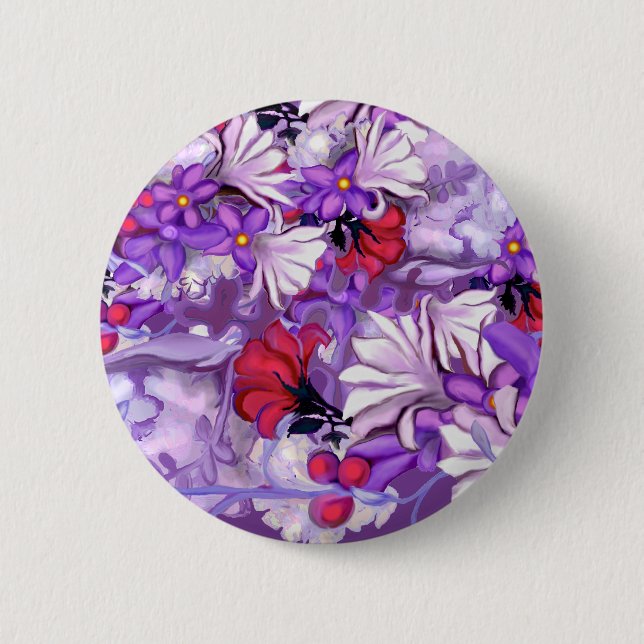 Purple sun fairy button (Front)