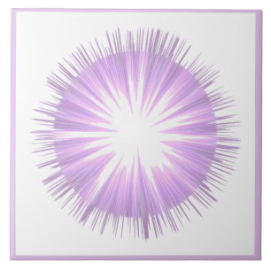 Purple sun Fairy Ceramic Tile