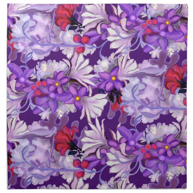 Purple Sun Fairy Cloth Napkin (Front)