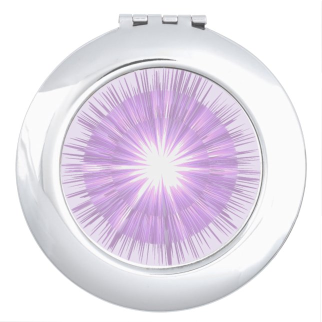 Purple Sun Fairy Compact Mirror (Front)