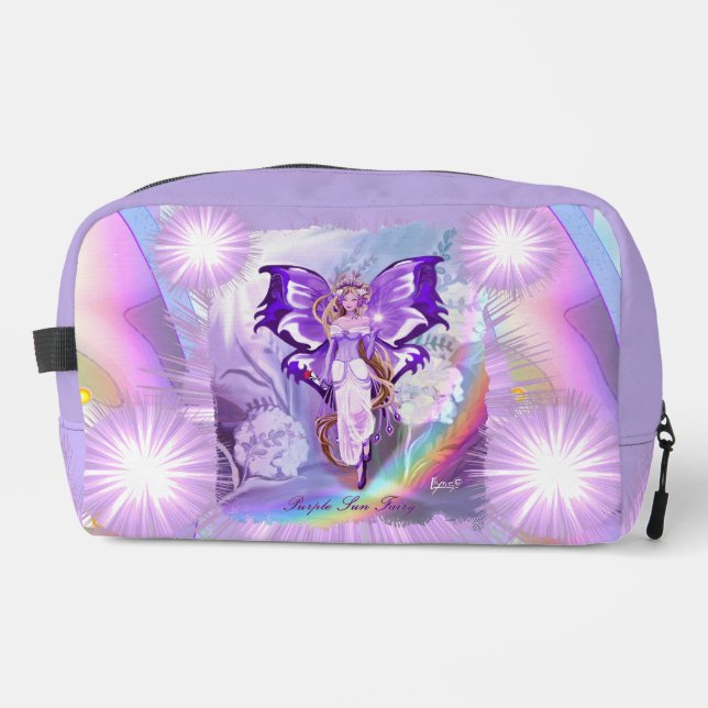 Purple Sun Fairy Dopp Kit (Front)