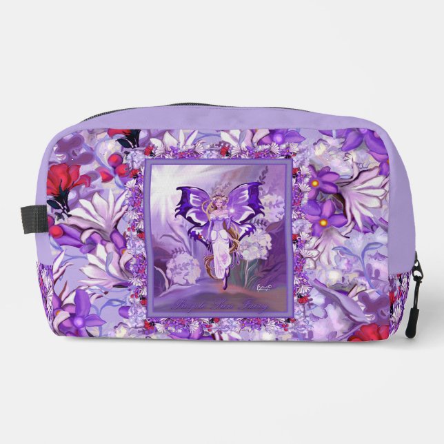Purple Sun Fairy Dopp Kit (Front)