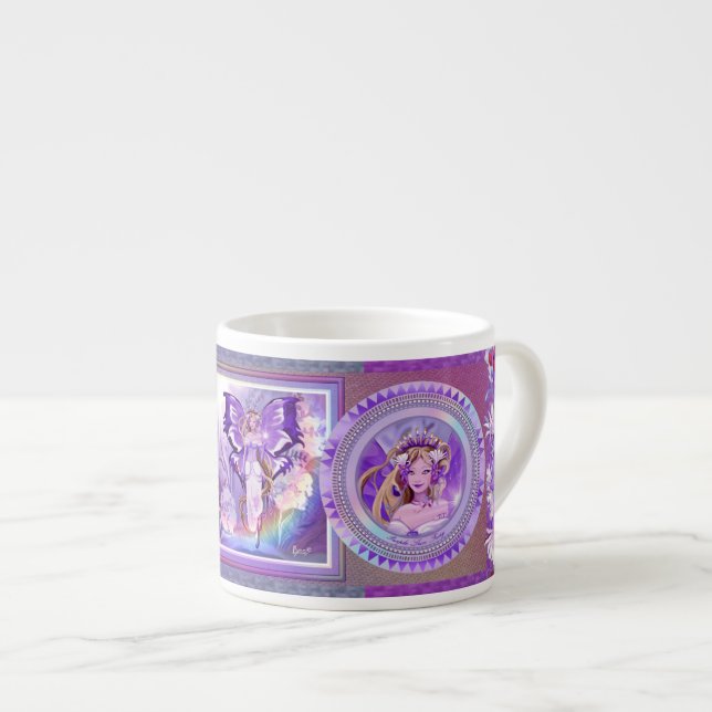 Purple Sun fairy Espresso Cup (Front Right)