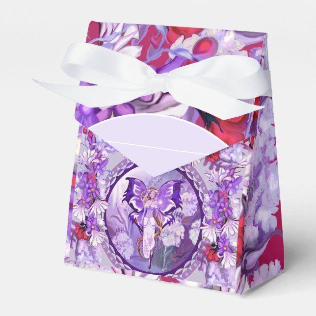 Purple Sun Fairy Favor Box (Front Side)