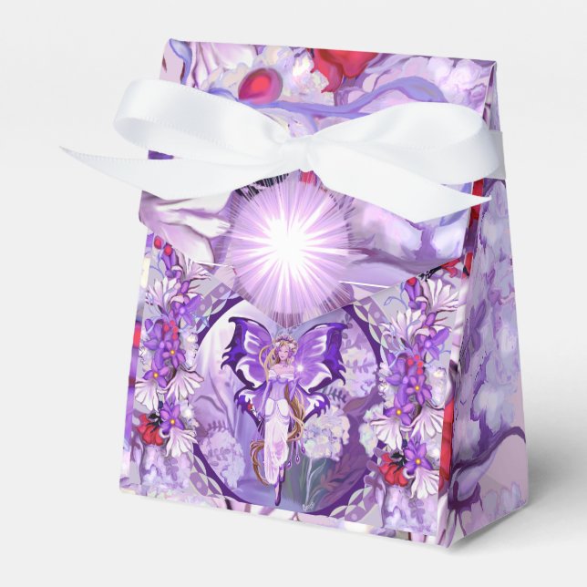 Purple Sun Fairy Favor Box (Front Side)