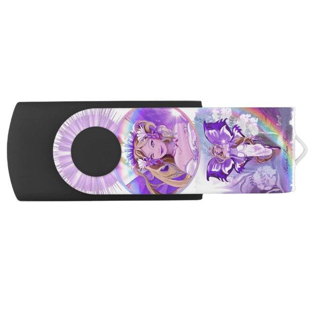 Purple Sun Fairy Flash Drive (Front)