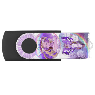 Purple Sun Fairy Flash Drive