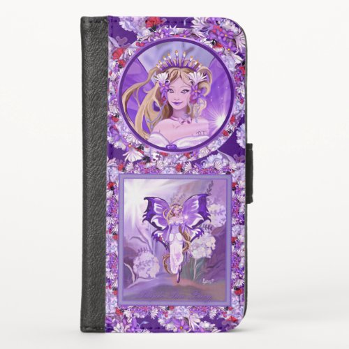 Purple Sun Fairy  iPhone Wallet Case