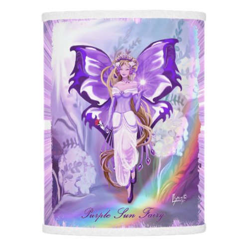 Purple Sun Fairy Lamp Shade