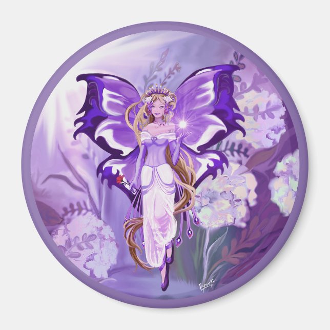 Purple Sun Fairy Magnet (Front)