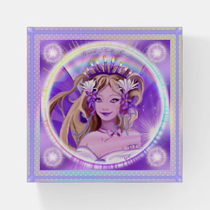 Purple Sun Fairy Paperweight