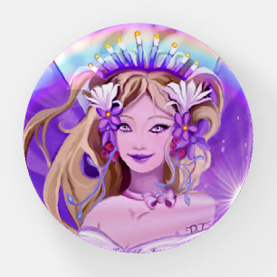 Purple Sun Fairy Paperweight