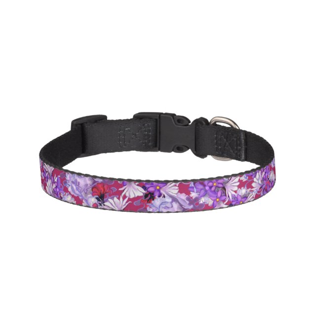 Purple Sun Fairy pet collar (Front)