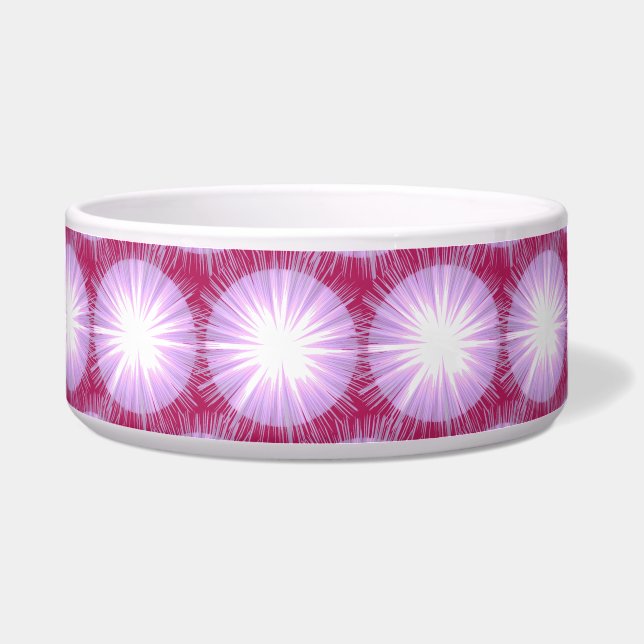 Purple Sun Fairy pet collar Bowl (Front)