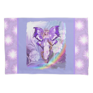 Purple sun Fairy Pillow Case