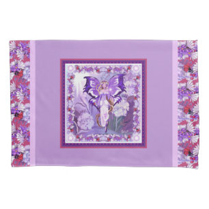 Purple sun Fairy Pillow Case