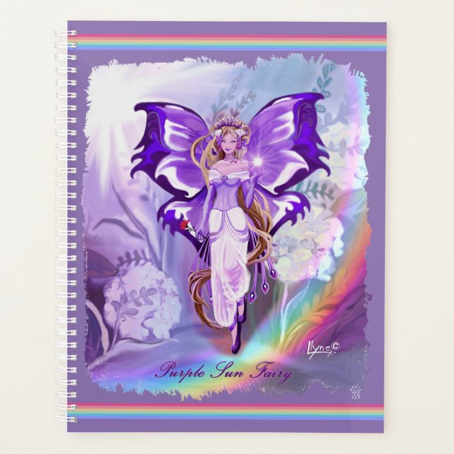 Purple Sun Fairy Planner (Front)