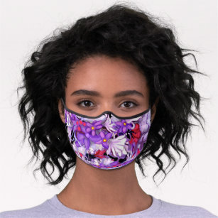 Purple sun Fairy Premium Face Mask