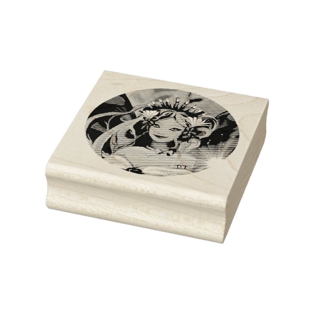 Purple sun Fairy Rubber Stamp (Stamp)