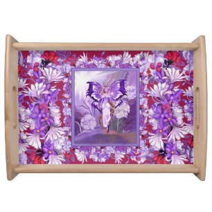 Purple Sun Fairy Serving Tray