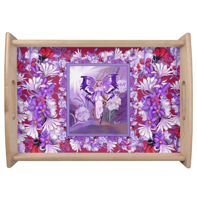 Purple Sun Fairy Serving Tray (Front)