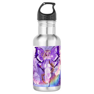 Purple Sun fairy Stainless Steel Water Bottle