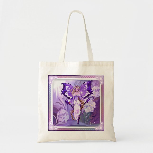 Purple Sun Fairy Tote Bag (Front)