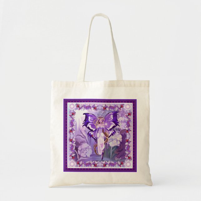 Purple Sun Fairy Tote Bag (Front)