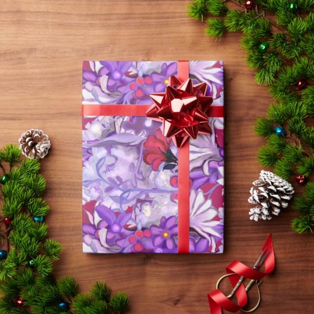 Purple Sun Fairy Wrapping Paper (Holiday Gift)