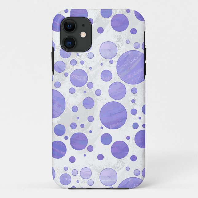 Purple Sun Polka Dot Case-Mate iPhone Case (Back)