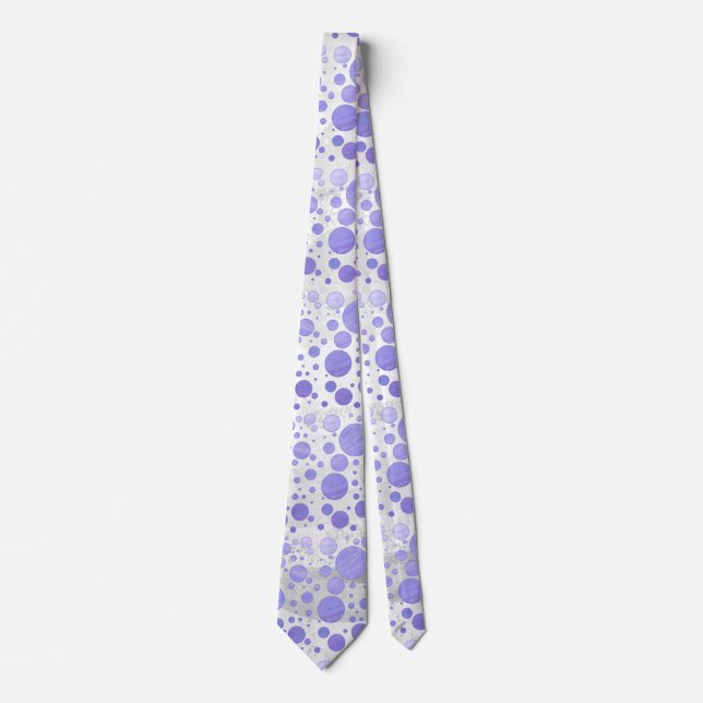 Purple Sun Polka Dot Neck Tie (Front)