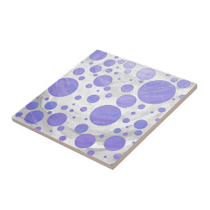 Purple Sun Polka Dot Tile