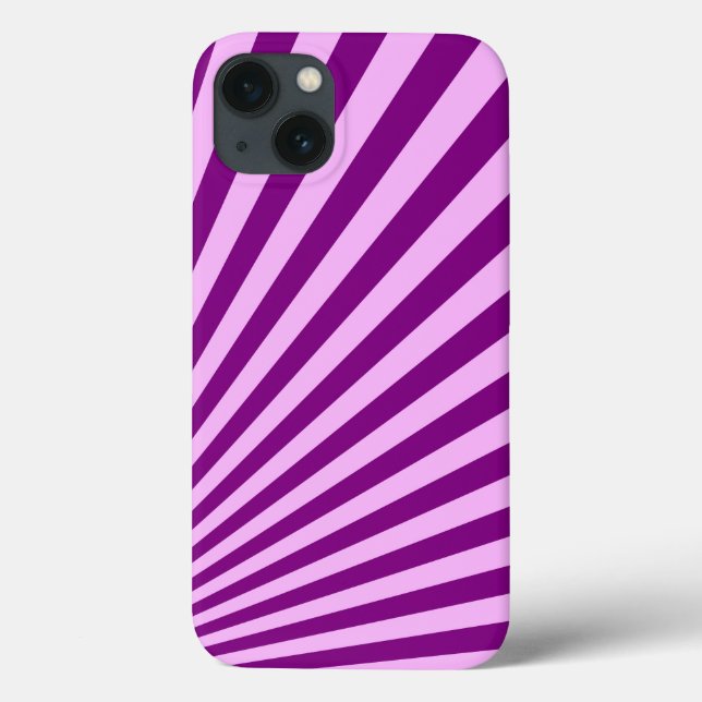 Purple Sun Rays Background Case-Mate iPhone Case (Back)