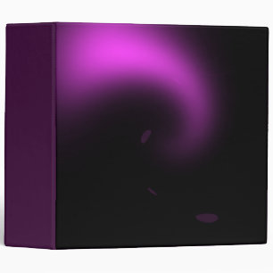 Purple Sunburst Twirl Lights 3 Ring Binder