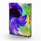 Purple Sunflower Swirl Art in Acrylic