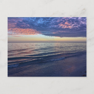 Purple Sunset Afterglow in Florida Postcard