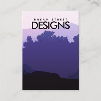 Purple Sunset Mountain Travel Earring Display Card by TwoTravelledTeens at Zazzle