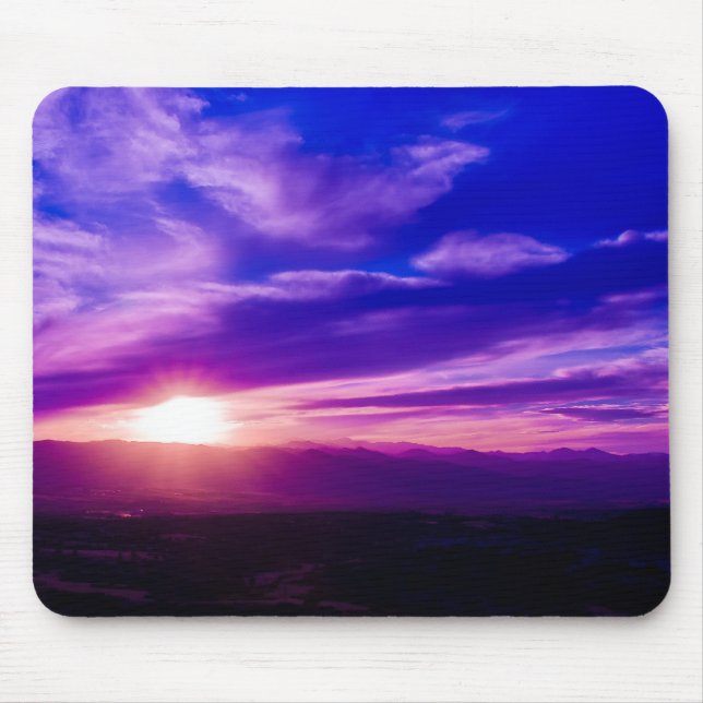 Purple Sunset Mousepad (Front)