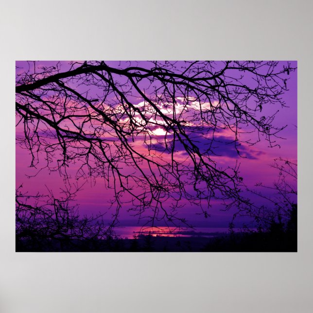 Purple Sunset Poster (Front)