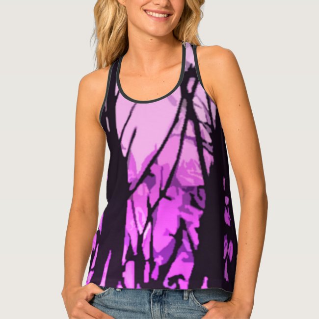 Purple Sunset Stained Glass Tank Top