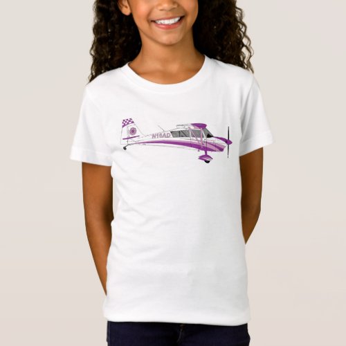Purple Super Decathlon with a Flower on Tail T_Shirt