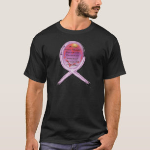Purple Survivor Ribbon With Inspirational Saying T-Shirt