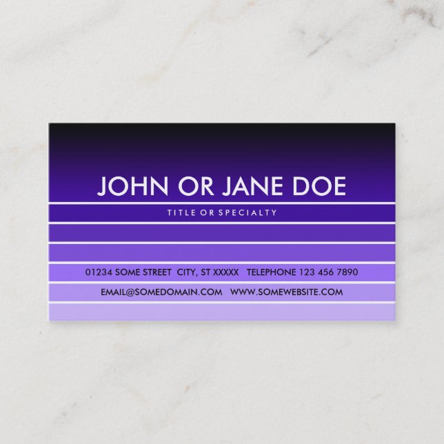 purple swatch business card (Front)