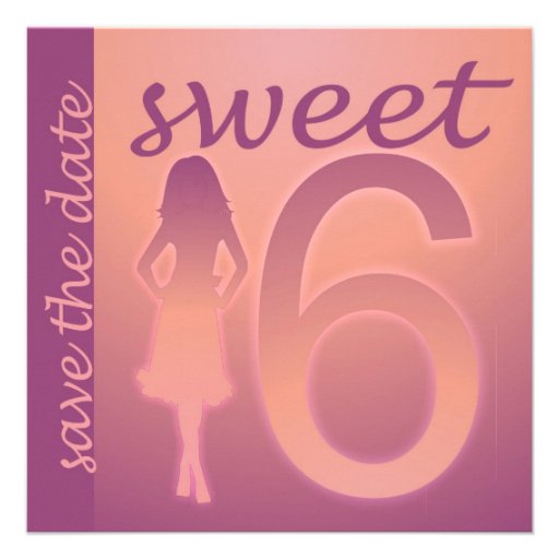 Sweet 16 Save The Date Invitations 3