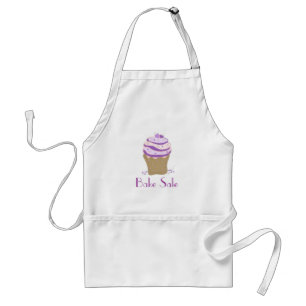 Purple Swirl Cupcake - Bake Sale Adult Apron
