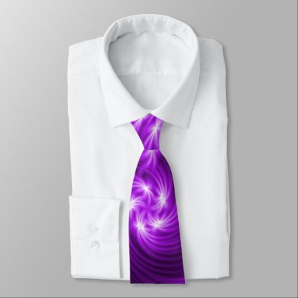 Purple Swirl Design Neck Tie