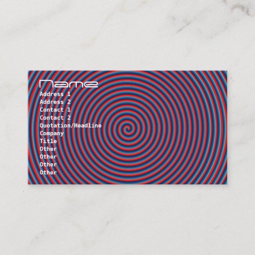 Purple Swirl Eye Tease Business Card Template
