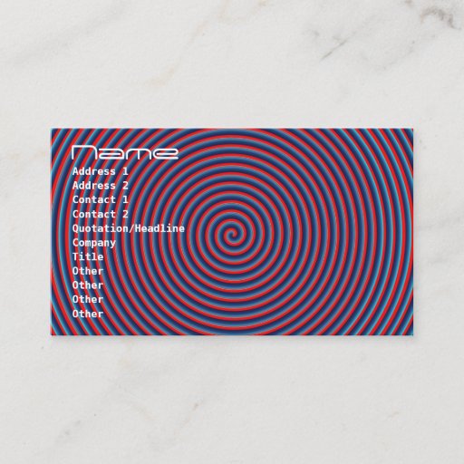 Customizable Purple Swirl Eye Tease Business Card Template